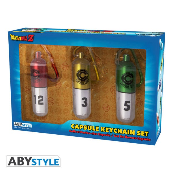 NR DRAGON BALL Z KEYCHAIN CAPSULE CORP 3 PIECE SET The Realm of