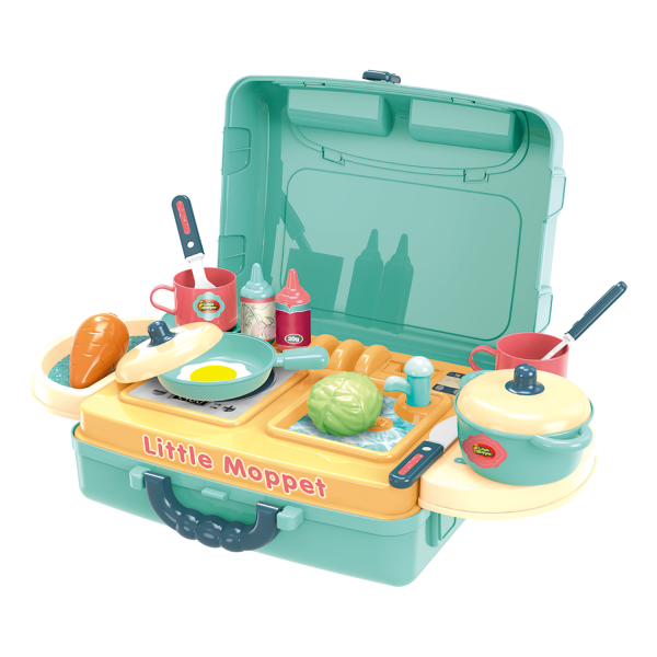 TODDLER LITTLE MOPPET CARRY CASE PLAY SET KITCHEN The Realm of Toys the Nerd Room